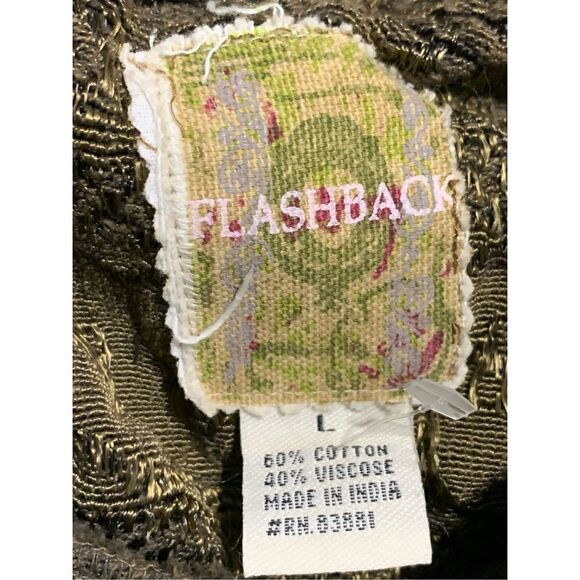 GREAT CONDITION Vintage Flashback Brown Tapestry Vest Women's Large - Picture 5 of 6